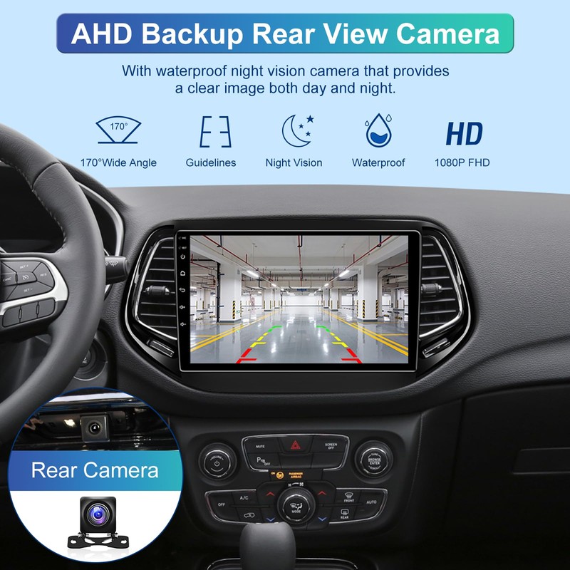 5GWiFi Upgrade 4GB+32GB Android 13 Car Radio Stereo for Jeep
