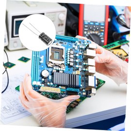 Baluue 60pcs Electrolytic Capacitor Kit Polarized Capacitors for Car Low Impedance Heat Resistant for Electronics Projects