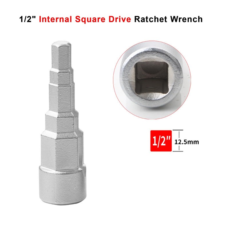 Othmro Universal Ratchet Key with Square Socket 1/2 Inch, 5-Stage