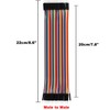 120pcs Multicolored Dupont Wire 40pin Male to Female, 40pin Male