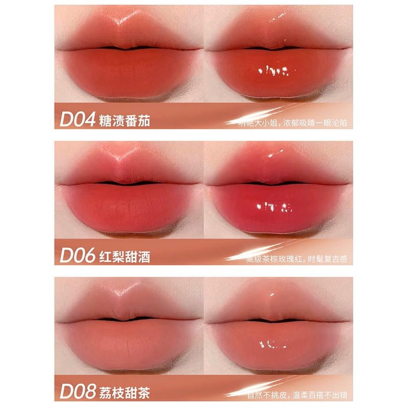 Mooekiss Double Hellip Gloss, Lip Glaze, Transparent, High Color, Long