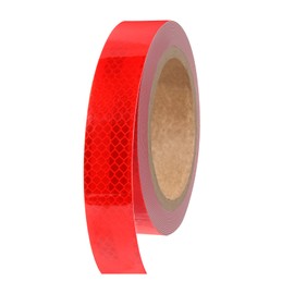 Gwikylo - 1 Inch Dot Reflective Tape High Intensity Grade (1" X 25Ft, Red) Conspicuity Stripe Tape for Trailers, Car, Bike,Safety Conspicuity