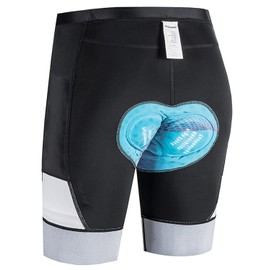 Przewalski Men's Cycling Shorts 4D Padded Bicycle Riding Biking Pants Bicycle Shorts with 2 Phone Pockets