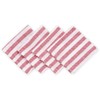 Italian Striped Napkins - Red