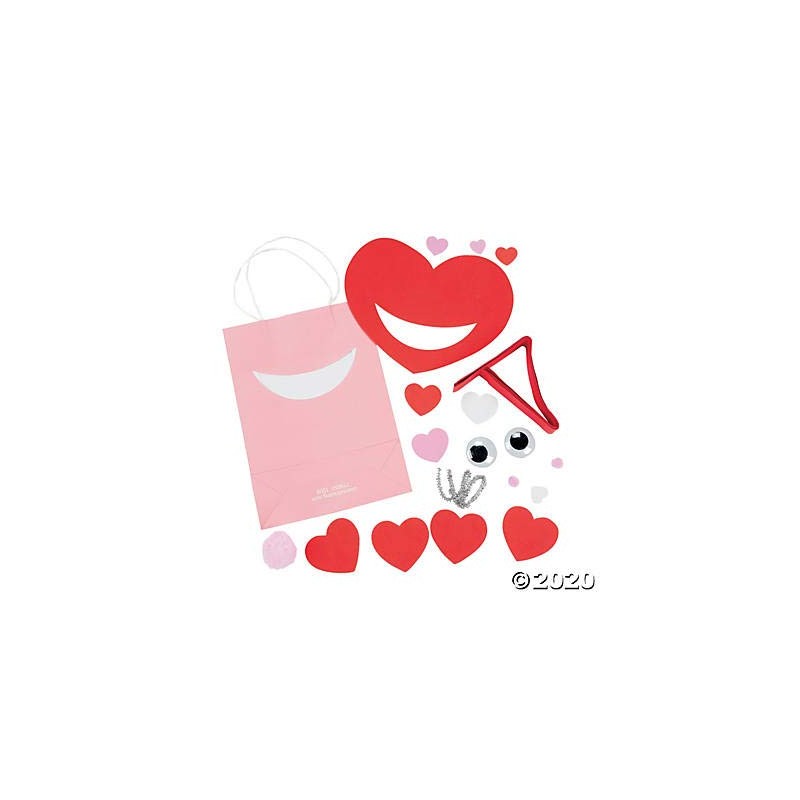 Fun Express Luv Bug Valentine Card Holder Paper Bag Craft