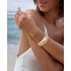 Chunky Seashell Bangle Bracelet for Women Gold Silver Mermaid Sea