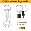 InnoHHustle Pack of 2 Removable Key Chains Quick Release Key