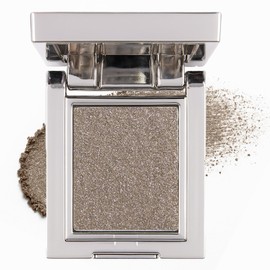 Smoky Taupe Glitter Eyeshadow – Pearlescent Shimmer Single Eye & Face Highlighter, Long-Lasting Waterproof Pressed Powder for Daily and Party Makeup (06#)