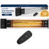 SereneLife Infrared Patio Heater, Wall-Mounted Electric Heater with Remote, 1500W,