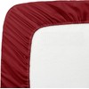 Fitted Sheet Twin-XL Size - Burgundy Fitted Bottom Sheet Only