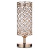 Tomshine Crystal Bedside Table Lamp Decorative Desk Light with Dual