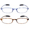 Mcoorn Lightweight Reading Glasses,Flexible(Memory Plastic) Readers,Unbreakable reading for Men and