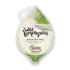 Wild Lemongrass Wax Melts - Formula 117-1 Highly Scented 3 Oz. Bar - Made with Natural Oils - Fresh & Clean Air Freshener Cubes Collection