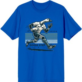 Rugby Goose Step Adult Royal Blue Crew Neck Short Sleeve Tee-3XL
