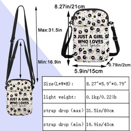 ENSIANTH kawaii Soot Spirte Crossbody Bag Anime Merch Black Soots Gift Dust Sprites Anime Lover Gift Soot Balls Sprites Gift (CA Soot CB)