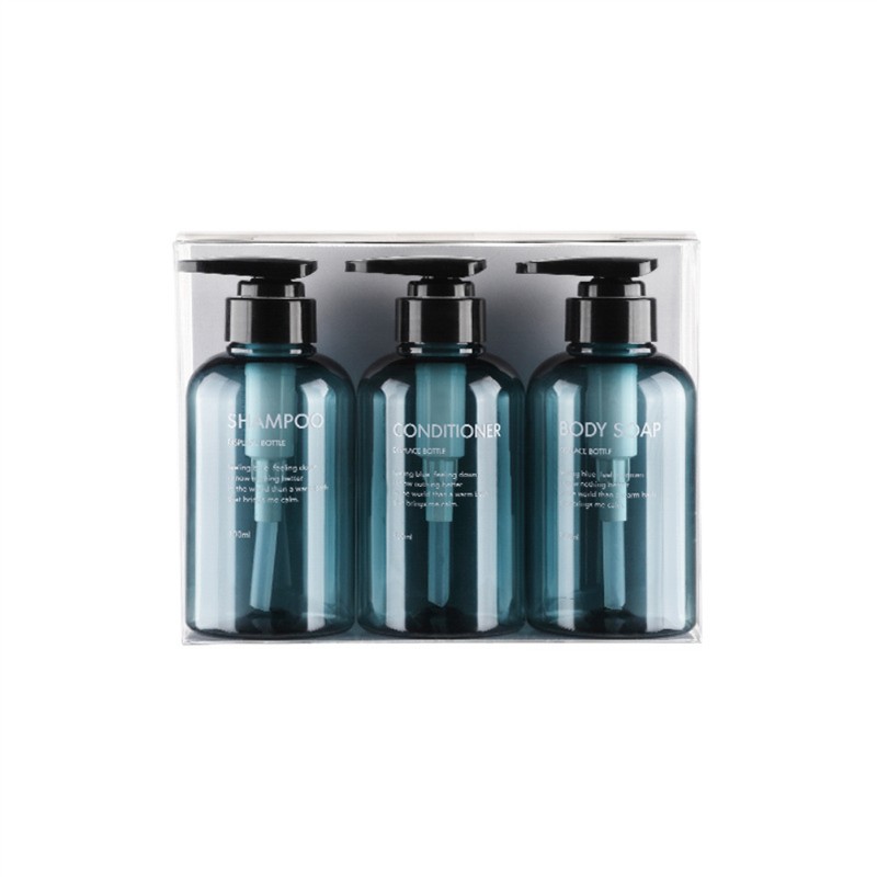 3PCS 300ml/500ml Press Liquid Soap Dispenser Reusable and Refillable Shampoo