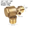Air Compressor Check Valve, Female Threaded 90 Degree Tube Connector