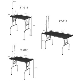 Professional Dog Grooming Table for Pet Shops Hair Cutting and GroomingColor: Silver Blue (U.S. Spot Goods), size: 46.06*25.39*5.71in (117*65*14.5cm)