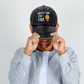 Dhecvbd Garden Hair Don't Care, Funny Vintage Cotton Washed Baseball Caps, Gardening Gifts for Women Men Garden Dark Grey
