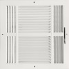 HBW 12"x 12" (Duct Opening Size) 4-Way Stamped Face Steel
