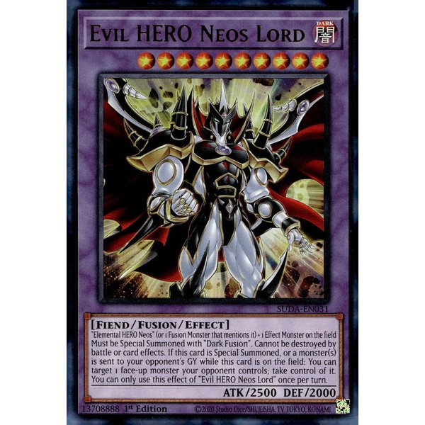 Evil Hero Neos Lord - SUDA-EN031 - Ultra Rare -