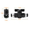 CEKER 1/4 Push Connect Valve Pneumatic Ball Valve 1/4 inch