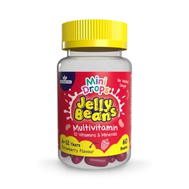 Natures Aid  Mini Drops Jelly Beans Multivitamin Strawberry Flavour 60 Beans