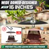 [Solid Steel]16-Inch Hanging Bird Feeder Baffle, Metal Squirrel Baffle for