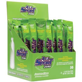 All Sport Powder Hydration Sticks | Zero Calorie | Performance Electrolyte Drink Mix | Sugar Free | 2x Potassium | Lemon Lime | 3 grams (50 Count)