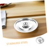 SHOWERORO 6pcs Stainless Steel Pan Lids Pot Covers Heat Resistant