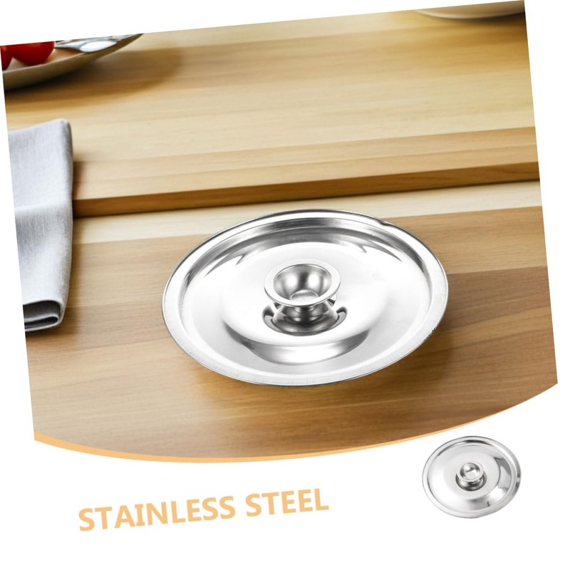 SHOWERORO 6pcs Stainless Steel Pan Lids Pot Covers Heat Resistant
