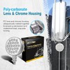 Partsam - 2 luces LED redondas de doble cara y