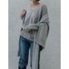 Memoa Memoire Claire Raccoon Merino Wool Shawl Muffler (Burgundy)