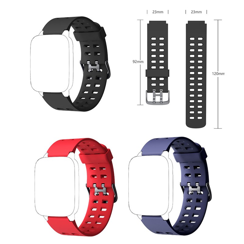 Silicone Replacement Straps Bands Soft Adjustable Wristband Compatible for ID205
