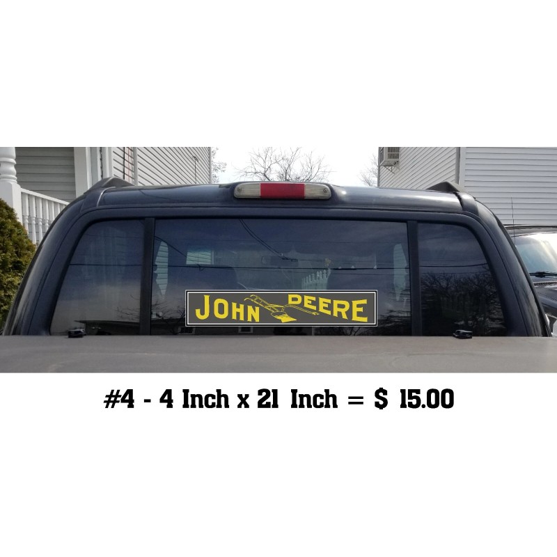 Vintage John Deere Vintage Historic 1800's Redrawn Emblem Sticker Decal