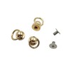 Gold Wallet Chain Connector Solid Ball Rivets Post Screwback O