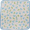 Kyoyu Blue Bird Hand Towel, 9.8 x 9.8 inches (25