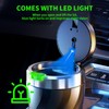 Car Ashtray with Lid, Portable Stainless Steel Ashtray Car with
