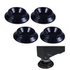 Akaaka Piano Caster Stopper Protection, Just Place On, Anti-Slip, Anti-Scratch,