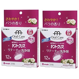 Cambrian Yang 除虫菊 dentokuria Retainer Wash Rose Scented Set of 12 Tablets x 2