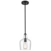 JEENKAE Modern Farmhouse Pendant Lighting for Kitchen Island Glass Black