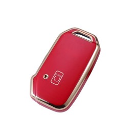 MEDZUK MEDZUK Auto Schlsselhlle Kompatibel mit Kia Sportage NQ5 2021-2024 2025 Autoschlssel Hlle Schutz, Schlsselgeh?use Zubeh?r mit Schlsselanh?nger (Rot)