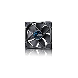 Fractal Design Venturi HP-12 Black - PWM - Computer Fan - Silent Fan - High Airflow - Long Life Time - FDB-Bearings - Aerodynamically shaped struts – 12v - 120 mm - Black (Single)