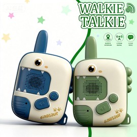 Dino Walkie Talkies for Kids,Dinosaur Toys for Kids 3-5-7,Toddler Kids Toys 2 Pack Birthday Gifts for 3 4 5 6 7 8 9 Year Old Boy Girls Toy for 3-12 Boys Outdoor Game,Easter Christmas Stocking Stuffers
