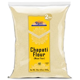 Rani Chapati Flour (100% Pure Whole Wheat Chakki Atta), For Making Roti & Indian Breads 32oz (2lbs) 908g ~ All Natural | Vegan | No Salt or Colors | NON-GMO | Kosher | Indian Origin