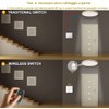 QIACHIP Wireless Light Switch with Transmitter and Receiver Kit, Wireless