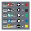 10x Wera 3840/1 TS 6KT Bits, Stainless Steel, Wrench Width
