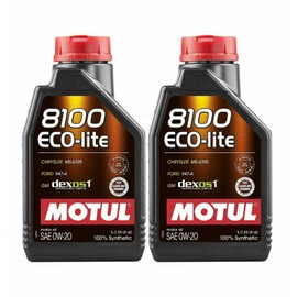 Motul 8100 ECO-LITE 0W20 - 2L - Fully Synthetic Engine Motor Oil (2 x 1L)