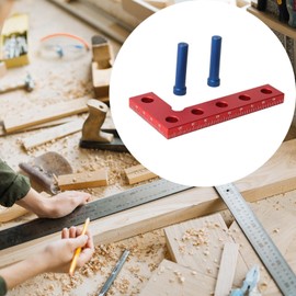 F Fityle Small Square and Center Finder Aluminum Alloy Mini Square Ruler Right Angle Edge Marking Tool for Woodwork Calibration, Metric