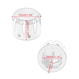 GIDIBII Front Axle Nut Cover Cap 2PCS Compatible with Harley Dyna Softail Electra Road Glide Sportster 2002-2021(Black B)